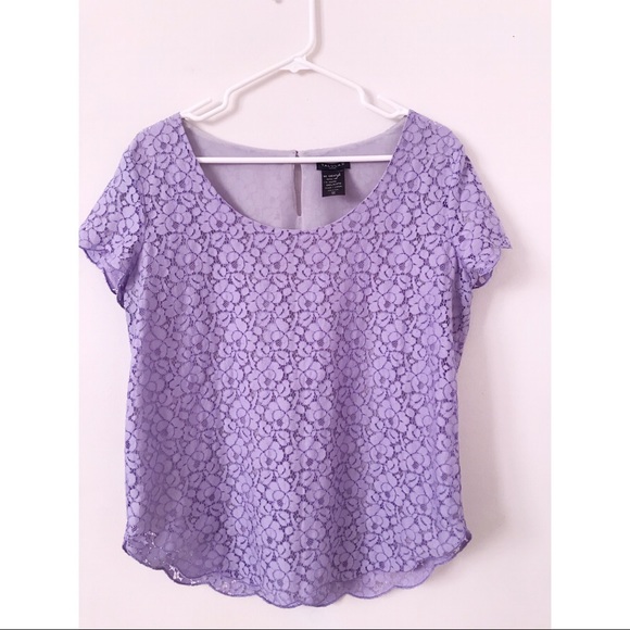Aritzia Talula Lilac Lace Top - Picture 1 of 3
